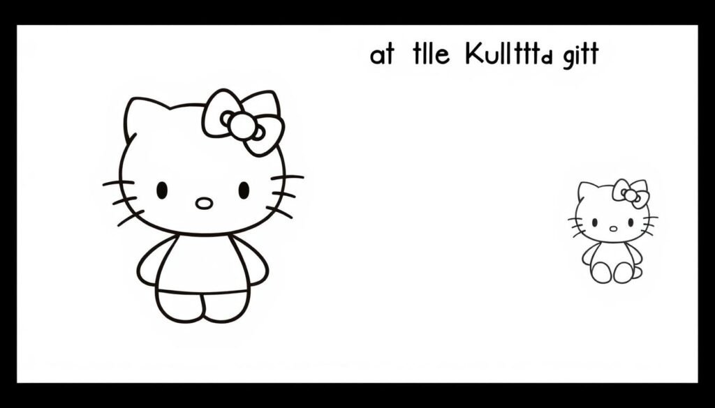 A whimsical, step-by-step tutorial on how to draw the iconic Hello Kitty character. A simple, pastel-hued background sets the stage for a clear, easy-to-follow visual guide. In the foreground, a delicate line drawing of the classic Hello Kitty silhouette, with gentle curves and a serene expression. Subtle construction lines and guides demonstrate the basic shapes and proportions needed to recreate this beloved character. The middle ground features a progression of sketches, gradually building up the details - the signature bow, big eyes, cute nose, and adorable smile. A soft, diffused lighting accentuates the playful, approachable nature of this introductory drawing lesson for beginners.