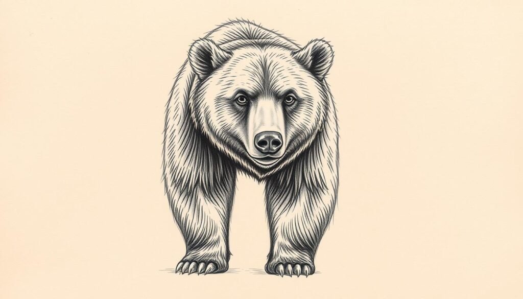 how to draw a bear