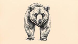 how to draw a bear