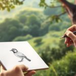 how to draw a bird