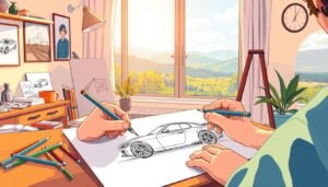 how to draw a car