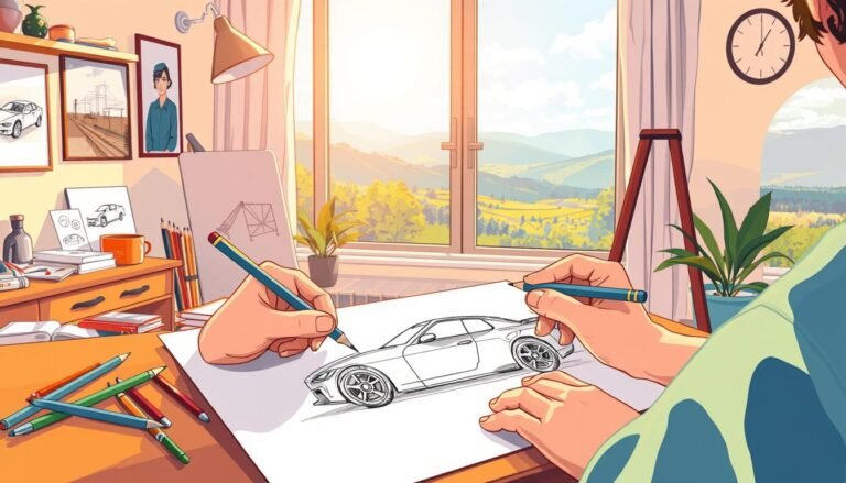 how to draw a car