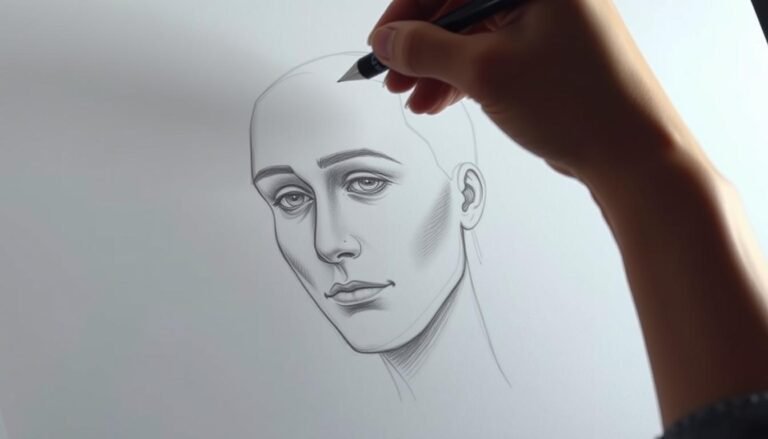 how to draw a face
