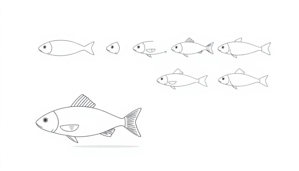 how to draw a fish