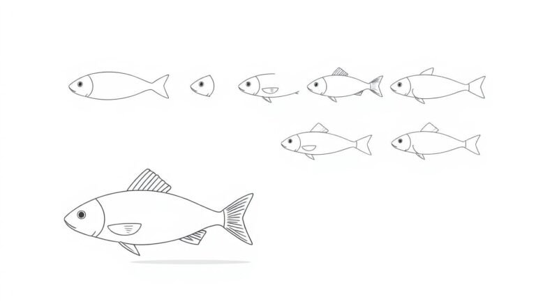 how to draw a fish