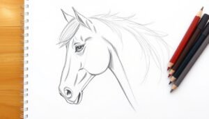 how to draw a horse