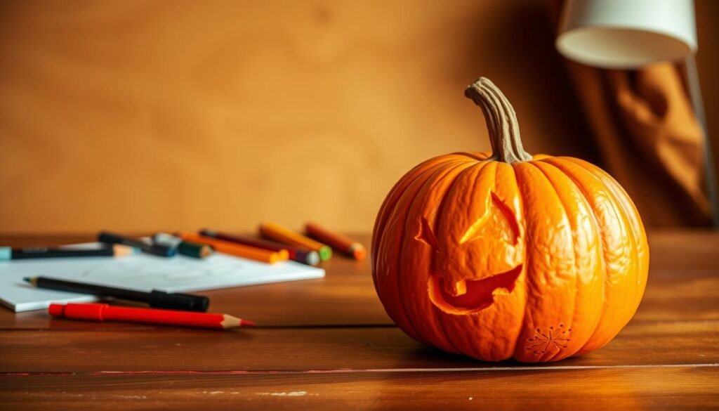 how to draw a pumpkin