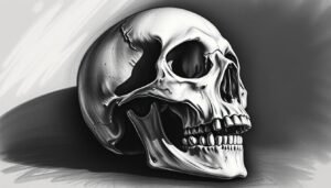 how to draw a skull