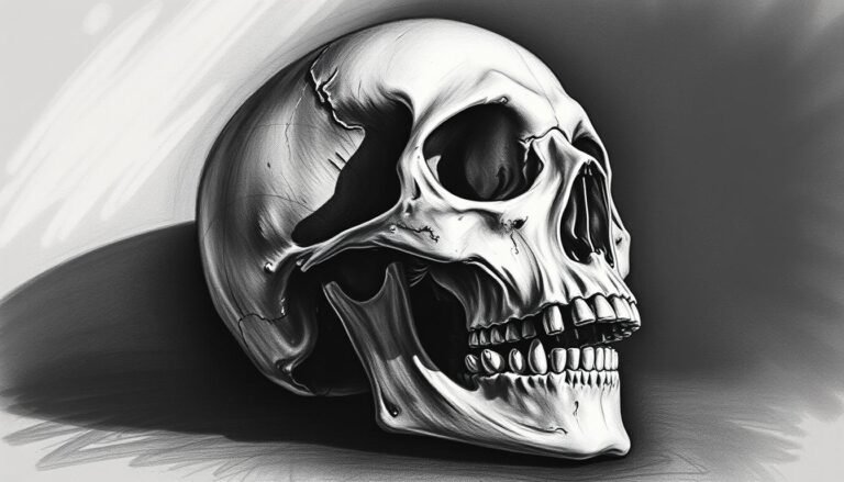 how to draw a skull
