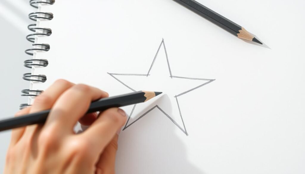 how to draw a star