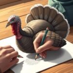 how to draw a turkey