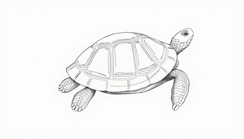 how to draw a turtle