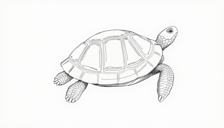 how to draw a turtle