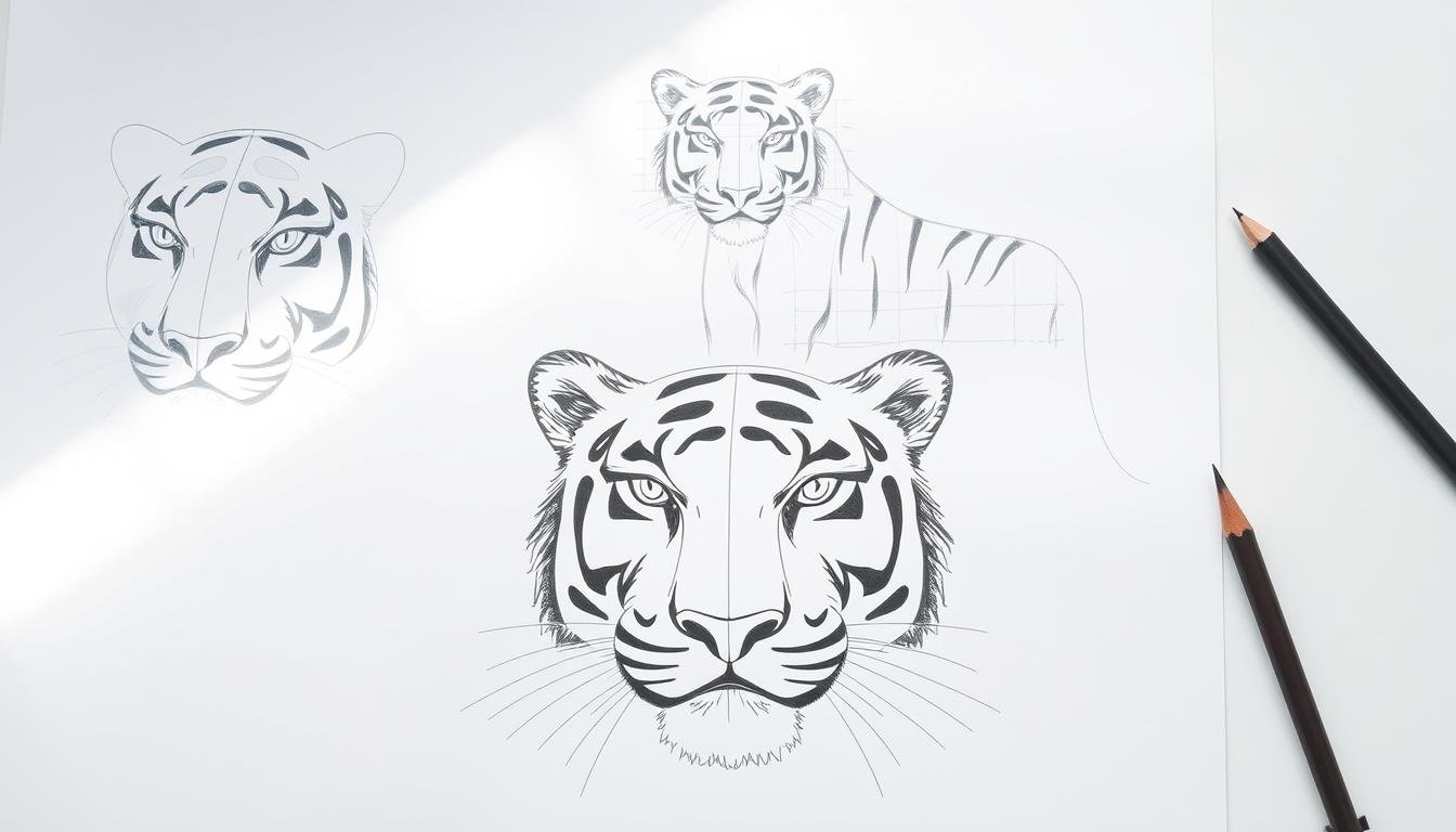Draw a Tiger: Simple Techniques for Stunning Results