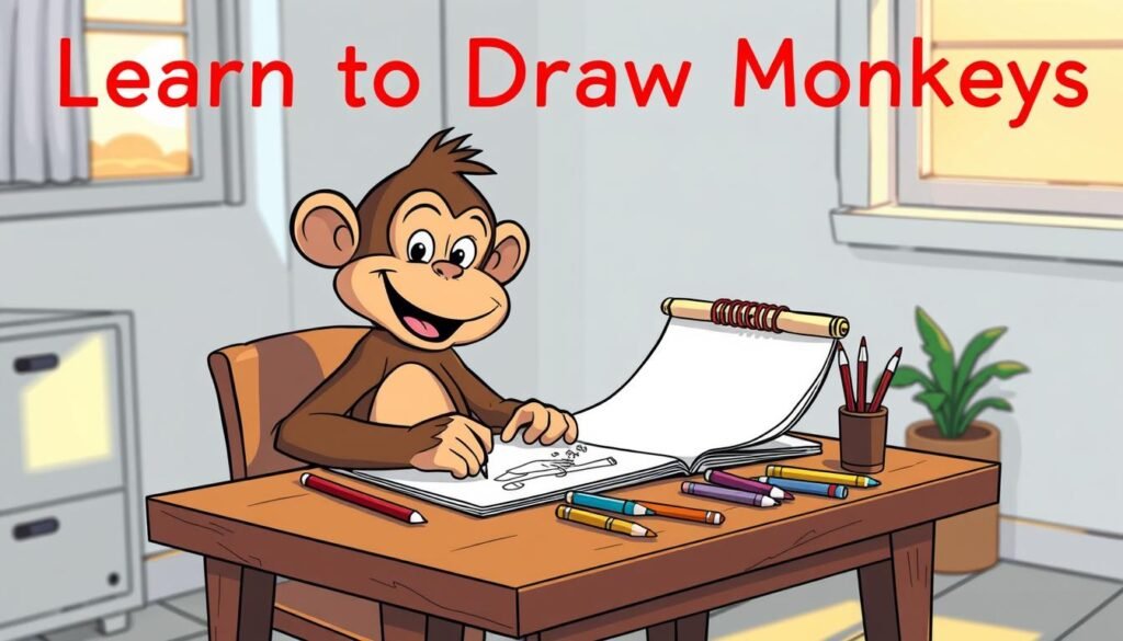 how can i draw a monkey