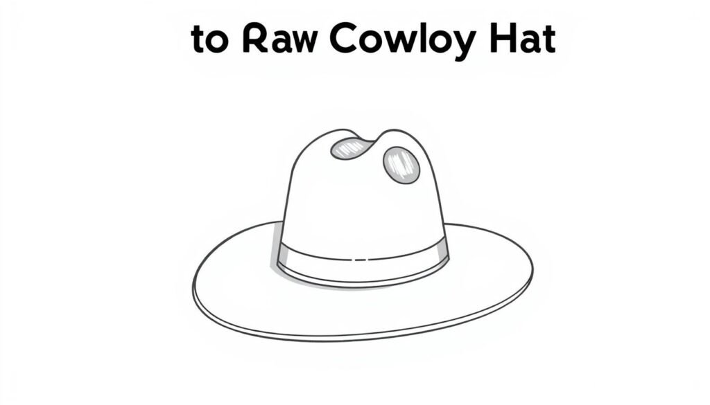 how to draw a cowboy hat