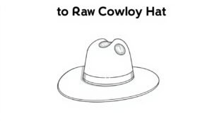 how to draw a cowboy hat