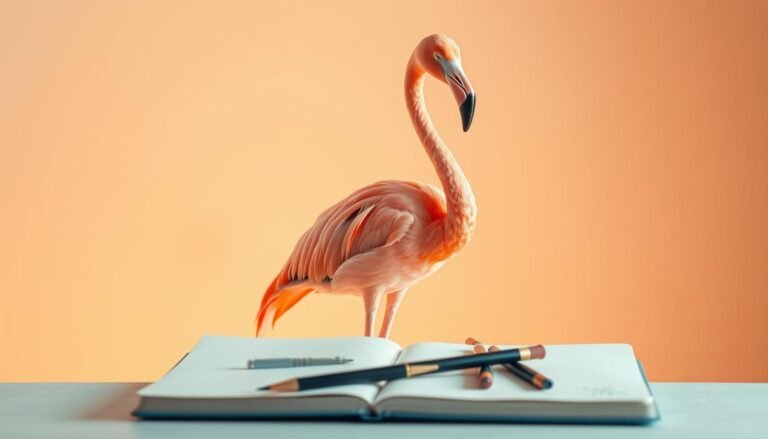 how to draw a flamingo