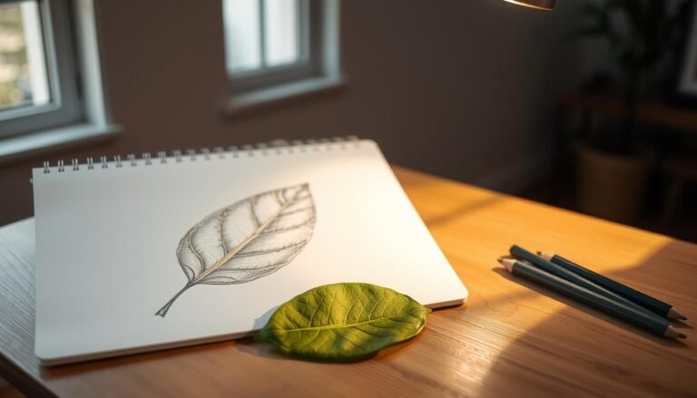 how to draw a leaf