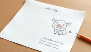 how to draw a pig