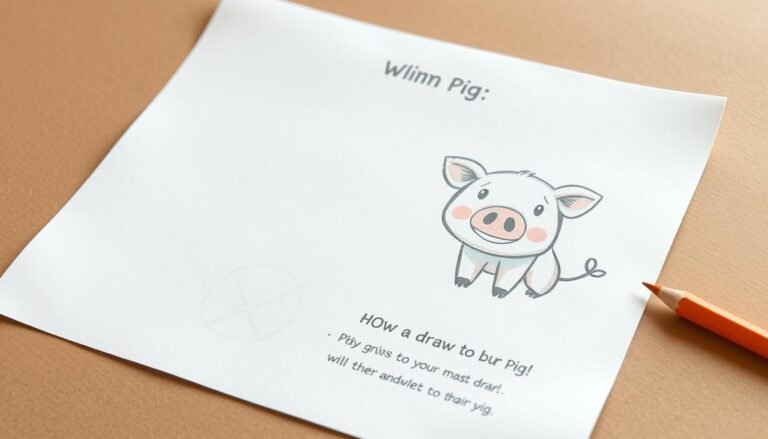 how to draw a pig