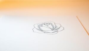 how to draw a simple rose