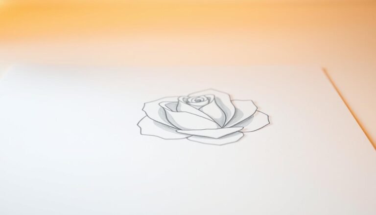how to draw a simple rose
