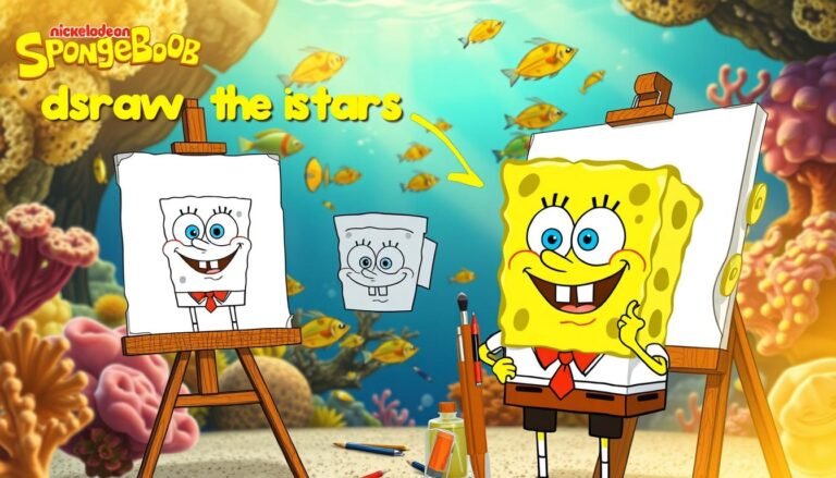 how to draw a spongebob squarepants
