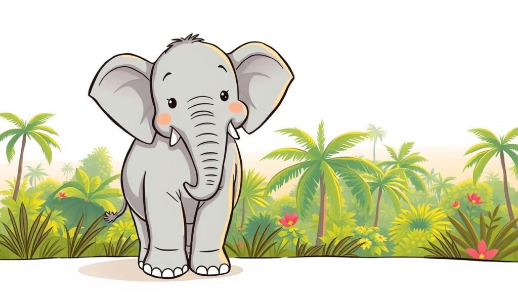 how to draw an elephant