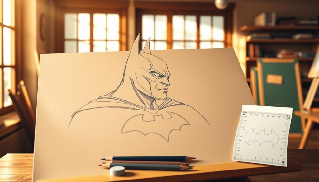how to draw batman