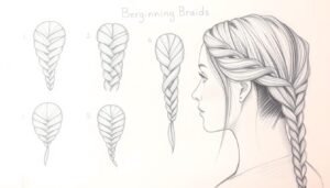 how to draw braids