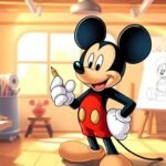 how to draw mickey mouse