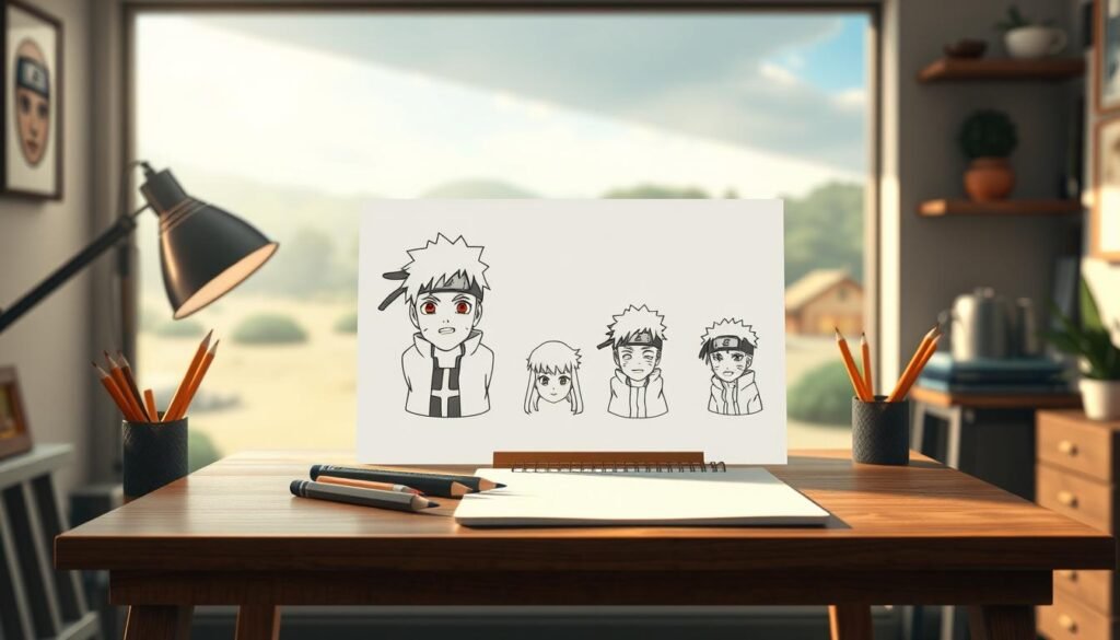 how to draw naruto