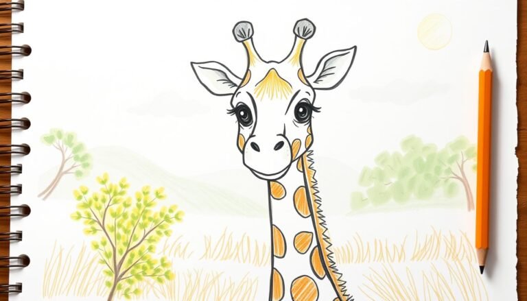 how do i draw a giraffe