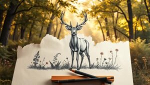 how draw a deer