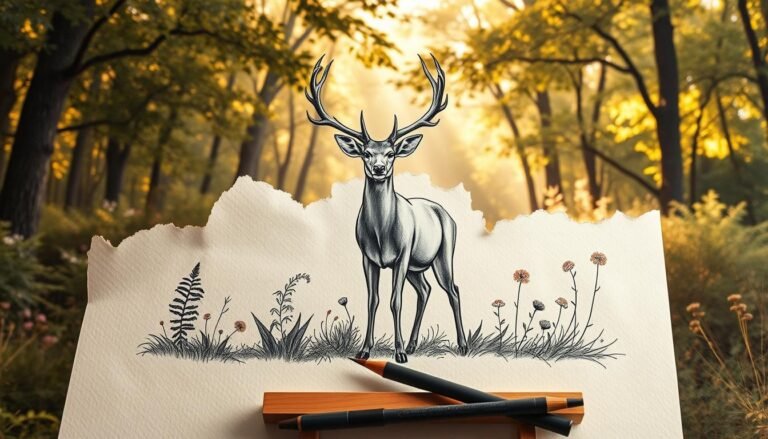 how draw a deer