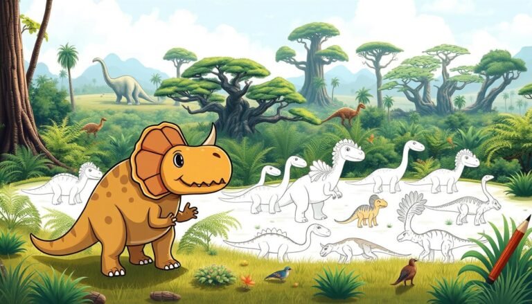 how to draw a dinosaur easy