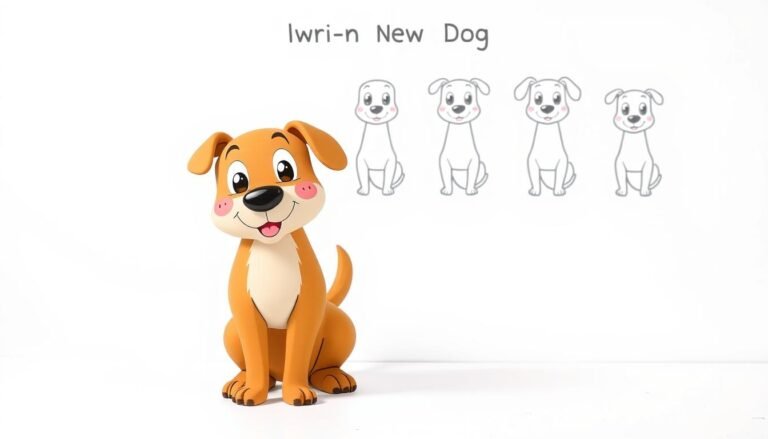 how to draw a dog that is easy