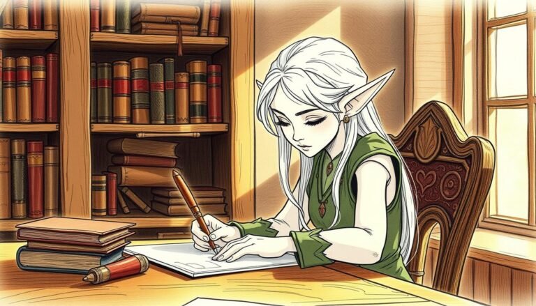 how to draw a elf