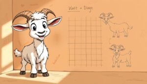 how to draw a goat