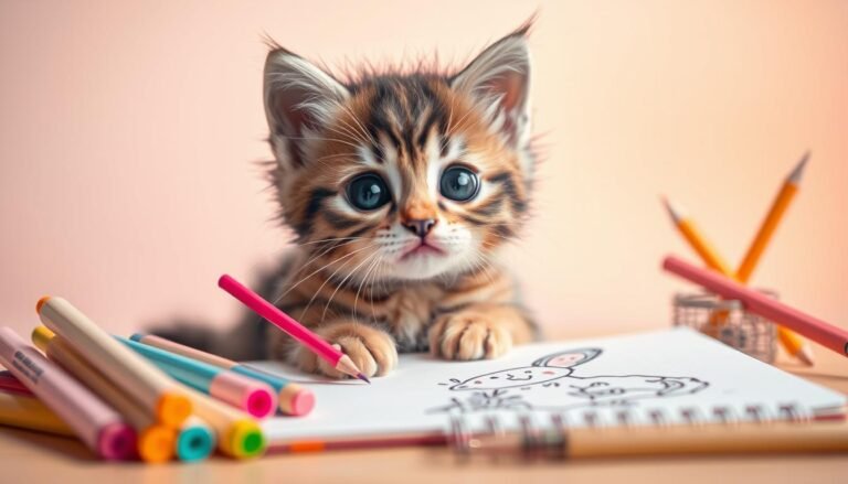 how to draw a kitty