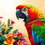 how to draw a parrot