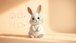 how to draw a rabbit easy