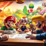 how to draw mario characters