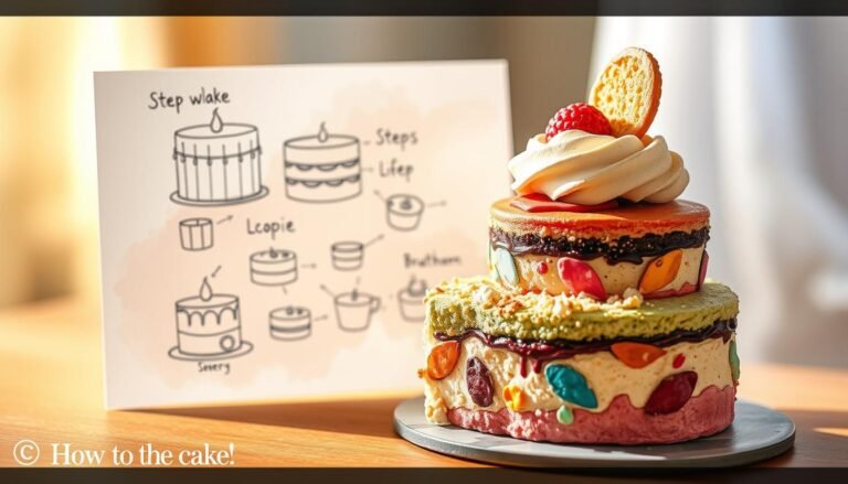 how to draw the cake